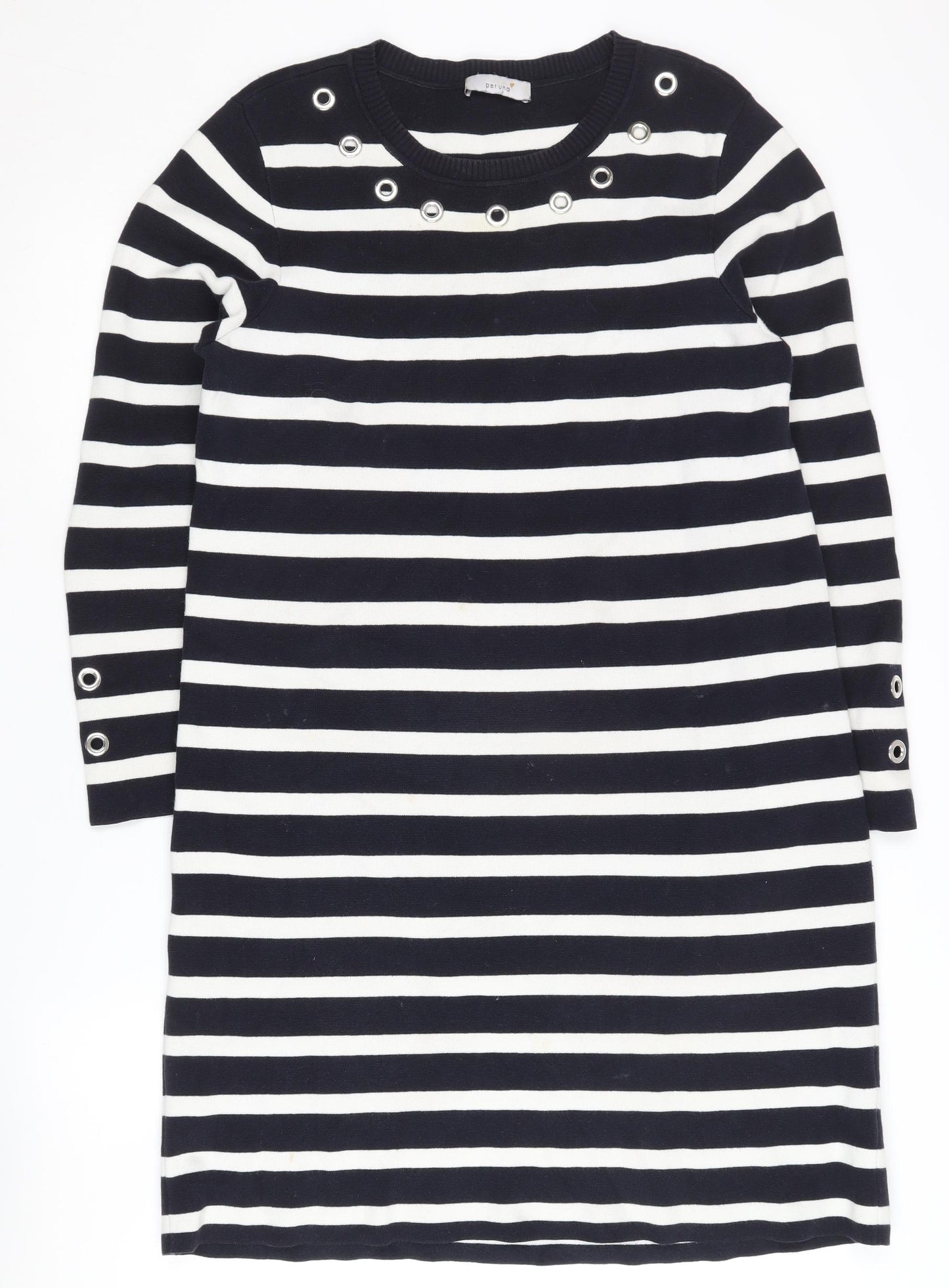 Marks and Spencer Women's Black Striped Shift Dress