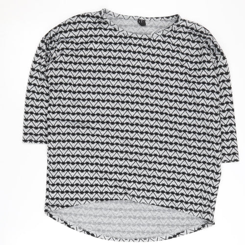Vero Moda Women's Black Geometric Pullover Jumper M