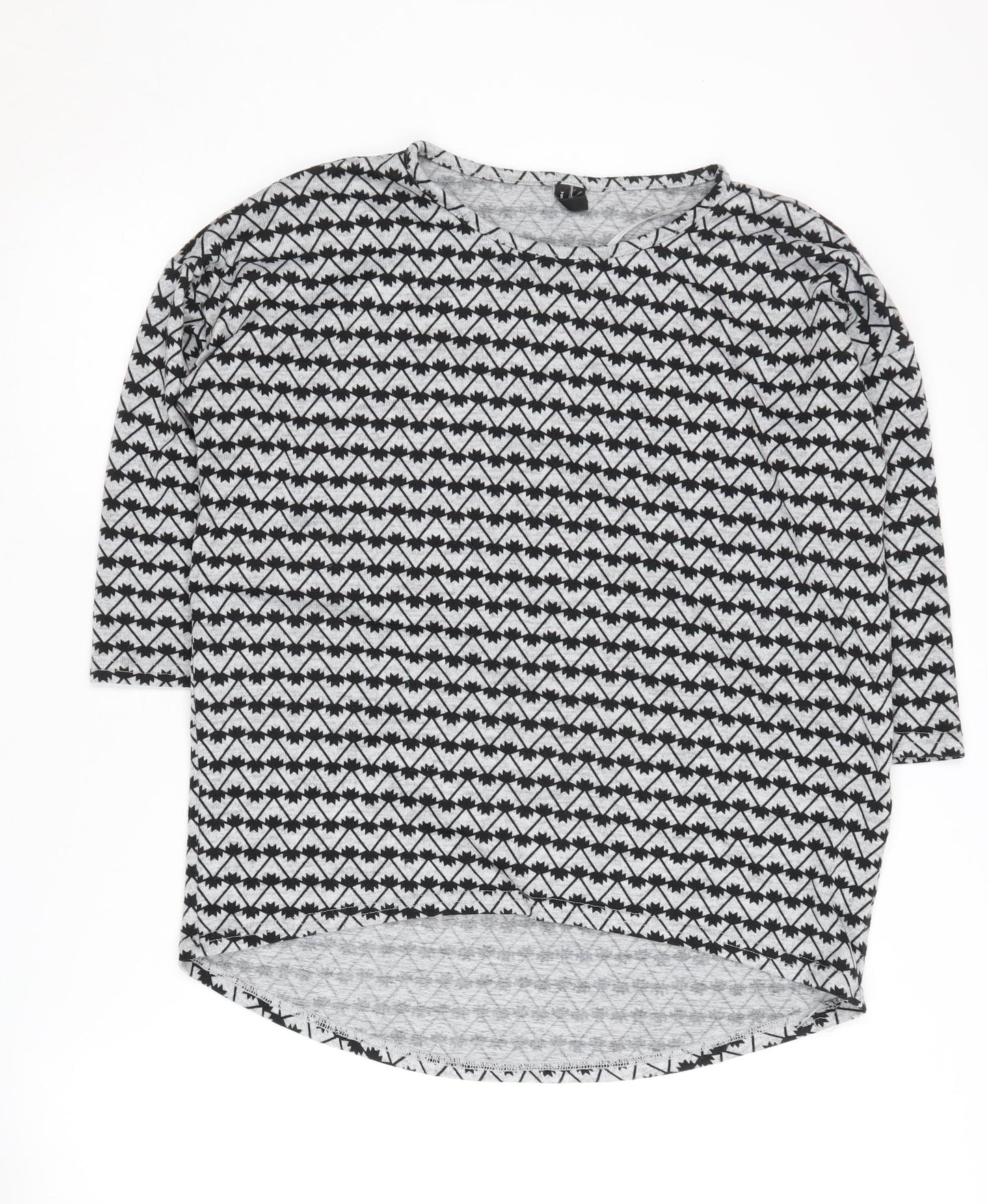 Vero Moda Women's Black Geometric Pullover Jumper M