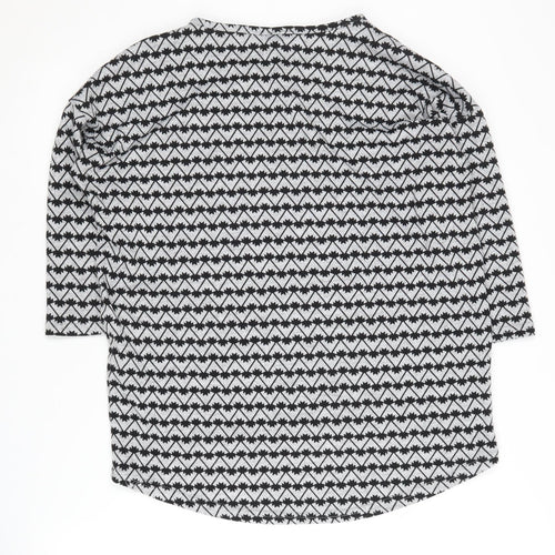 Vero Moda Women's Black Geometric Pullover Jumper M