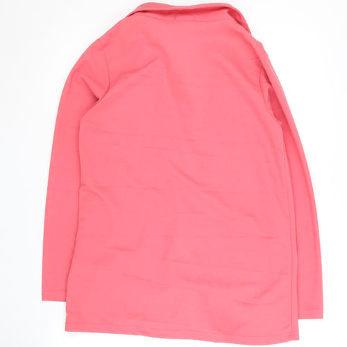 Boohoo Women's Pink Blazer Size 12 Notch Lapel