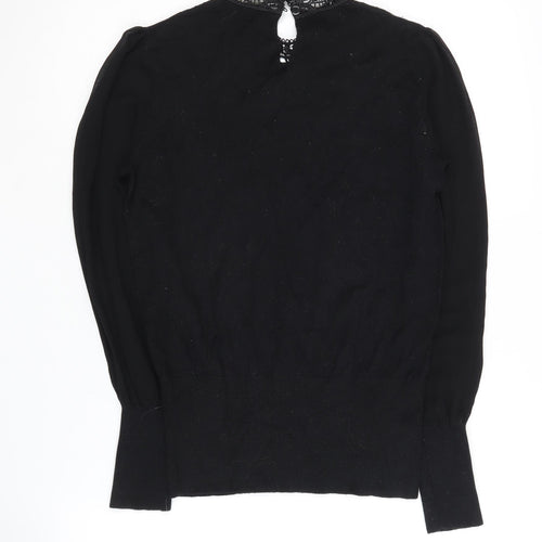 Oasis Women's Black High Neck Pullover Jumper - Size M