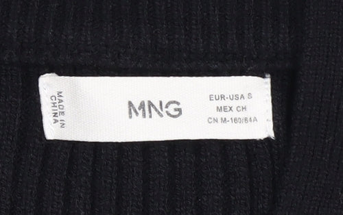 MNG Women's Black Striped Pullover Jumper S