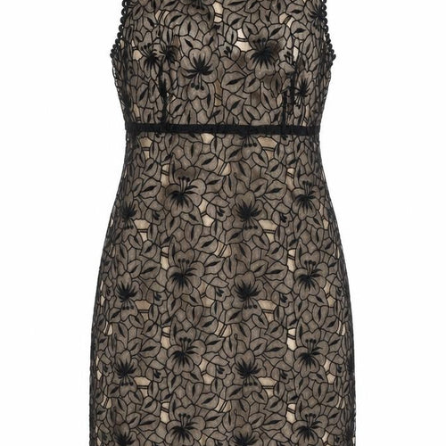 Oasis Women's Black Floral Sleeveless Dress Size 14