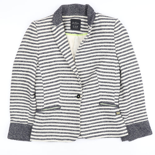 Zara Trafaluc Women's Stripe Blazer S Black/White