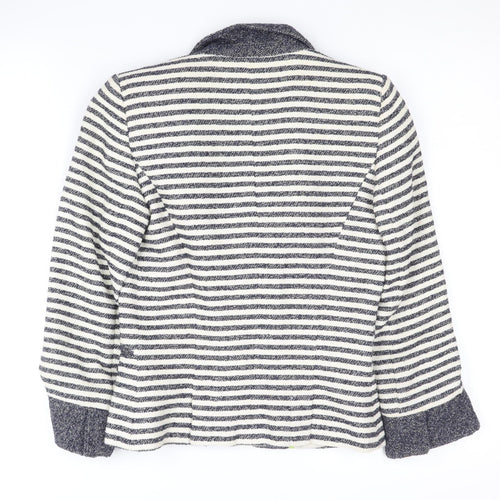 Zara Trafaluc Women's Stripe Blazer S Black/White