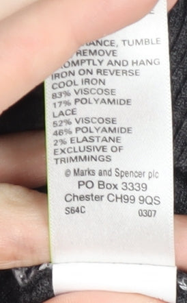 Marks and Spencer Women's Black Pullover Jumper, Size 14