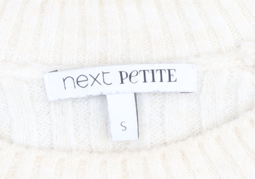 Next Women's Ivory & Black Striped Petite Jumper