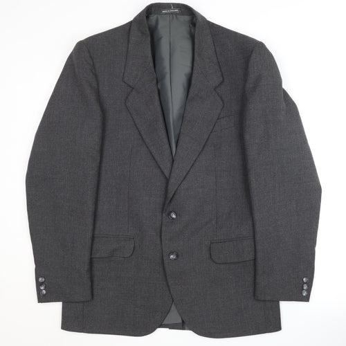 Saxon Hawk Men's Grey Blazer, 38R Classic Style