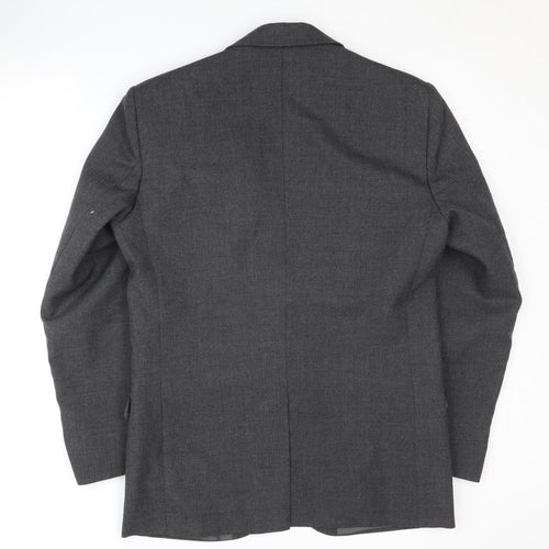 Saxon Hawk Men's Grey Blazer, 38R Classic Style