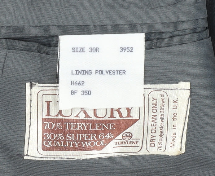 Saxon Hawk Men's Grey Blazer, 38R Classic Style