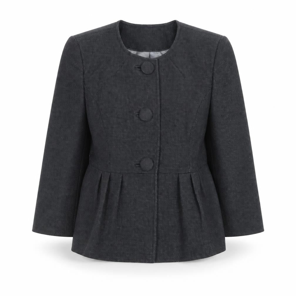 Front view of Next Women Black Blazer, size 8, Business Casual