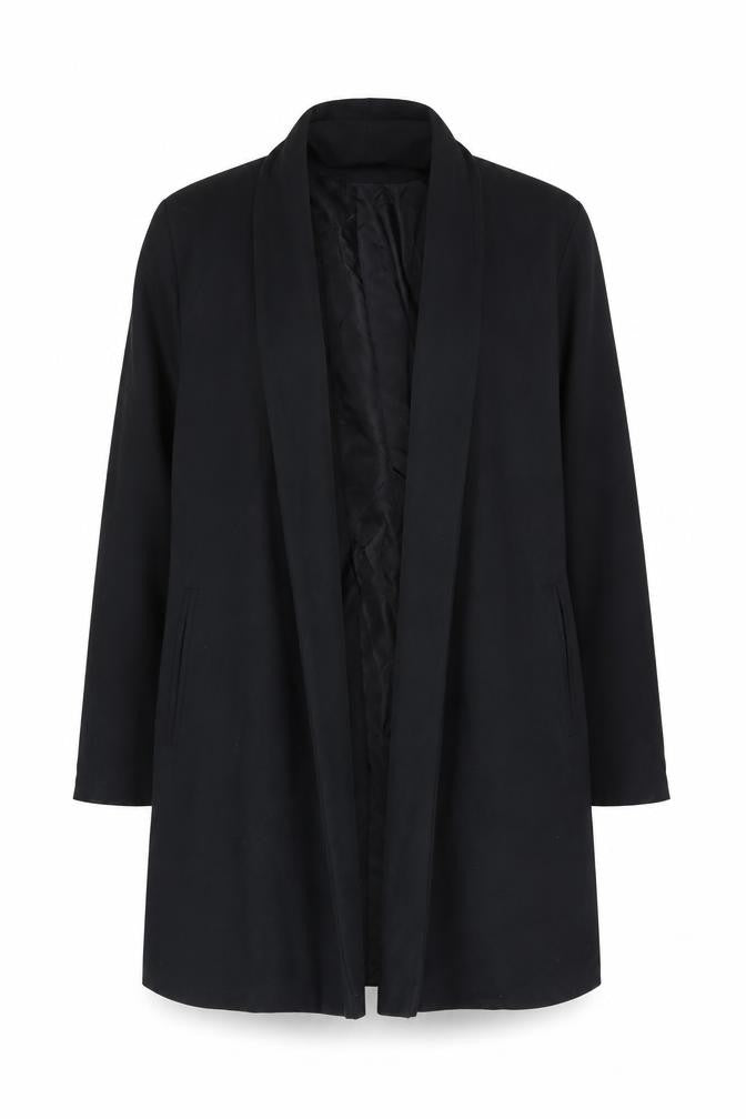 Front view of Clockhouse Women's Black Coat, size 10