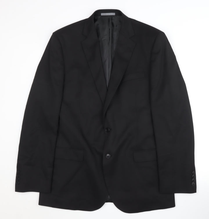 Marks and Spencer Men's Black Suit Jacket 42 Long