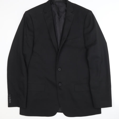Jacamo Men's Black Polyester Blazer 42L Formal