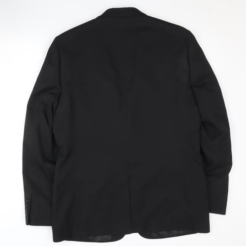 Jacamo Men's Black Polyester Blazer 42L Formal