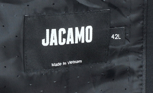 Jacamo Men's Black Polyester Blazer 42L Formal