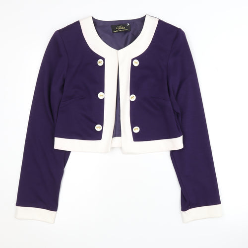 Glitz Women's Purple Suit Jacket Size 12