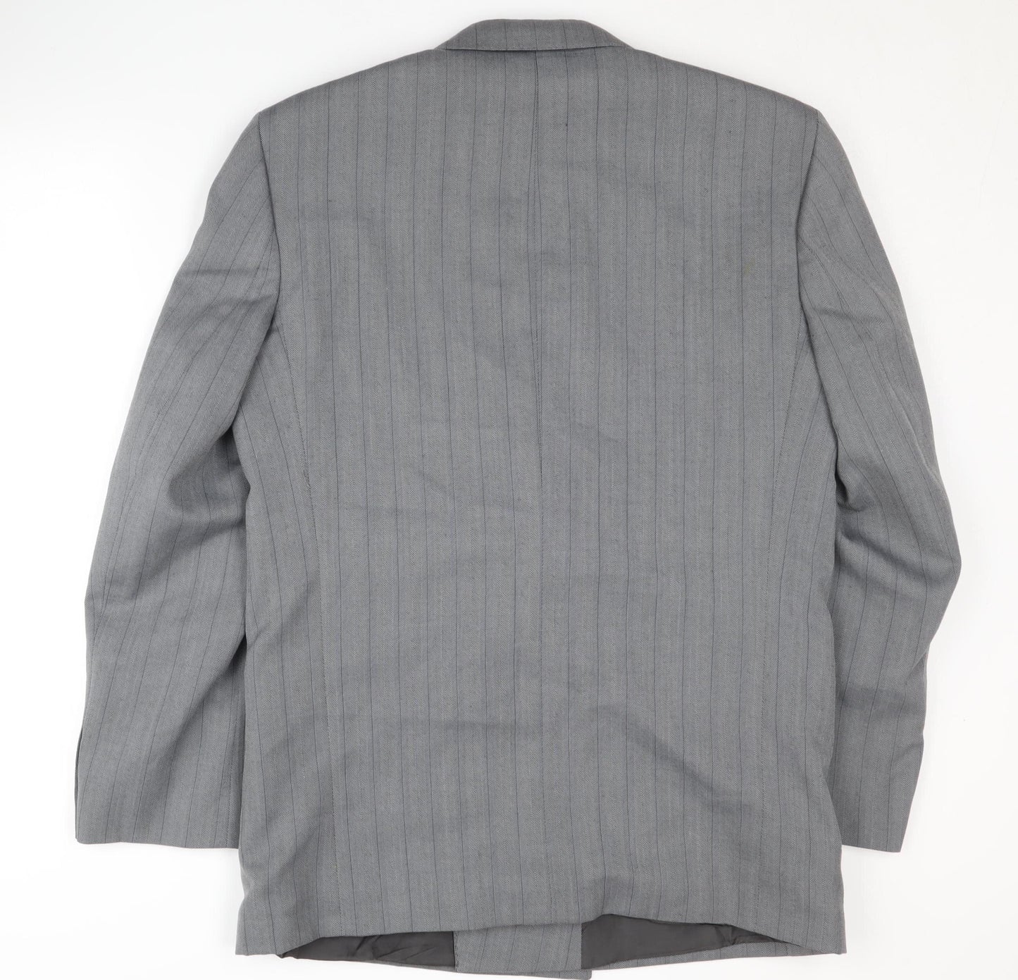 Hugo James Men's Grey Blazer, Size 38, Double-Breasted