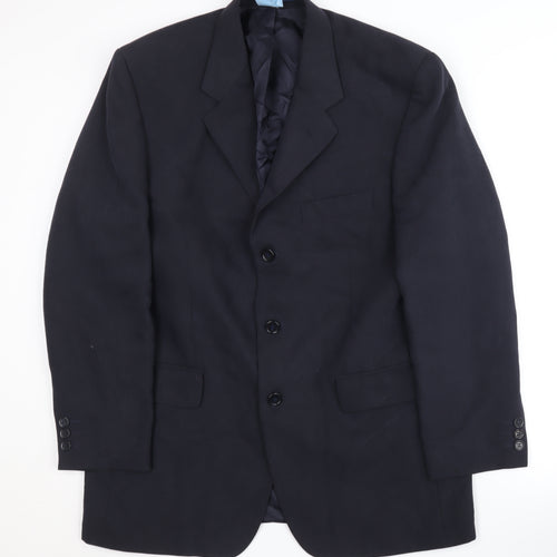Jonathan Adams Men’s Blue Blazer, Size 40S Formal