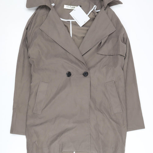 Darimeya Women's Brown Trench Coat Size S/M