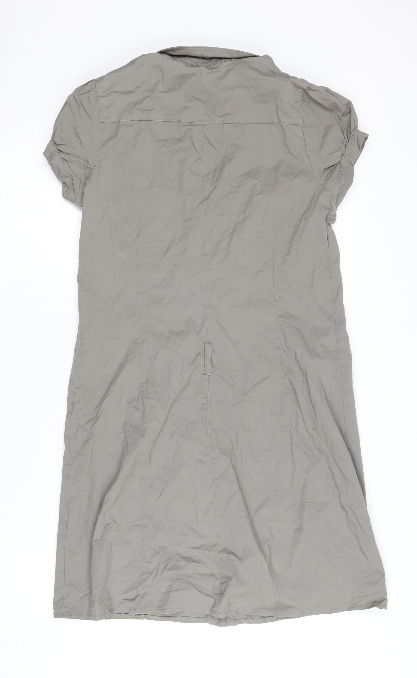 Red Herring Girls Grey Shirt Dress Age 14 with Short Sleeves