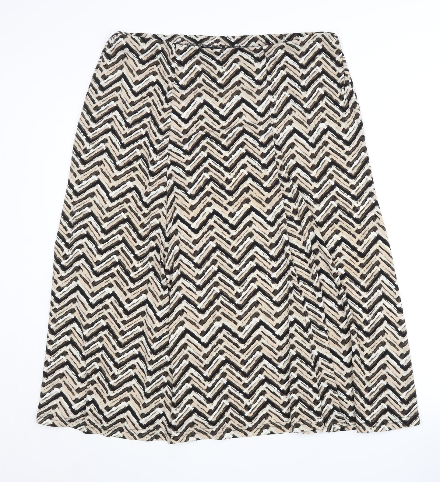 Bm Women's Black Geometric Skirt Size 16