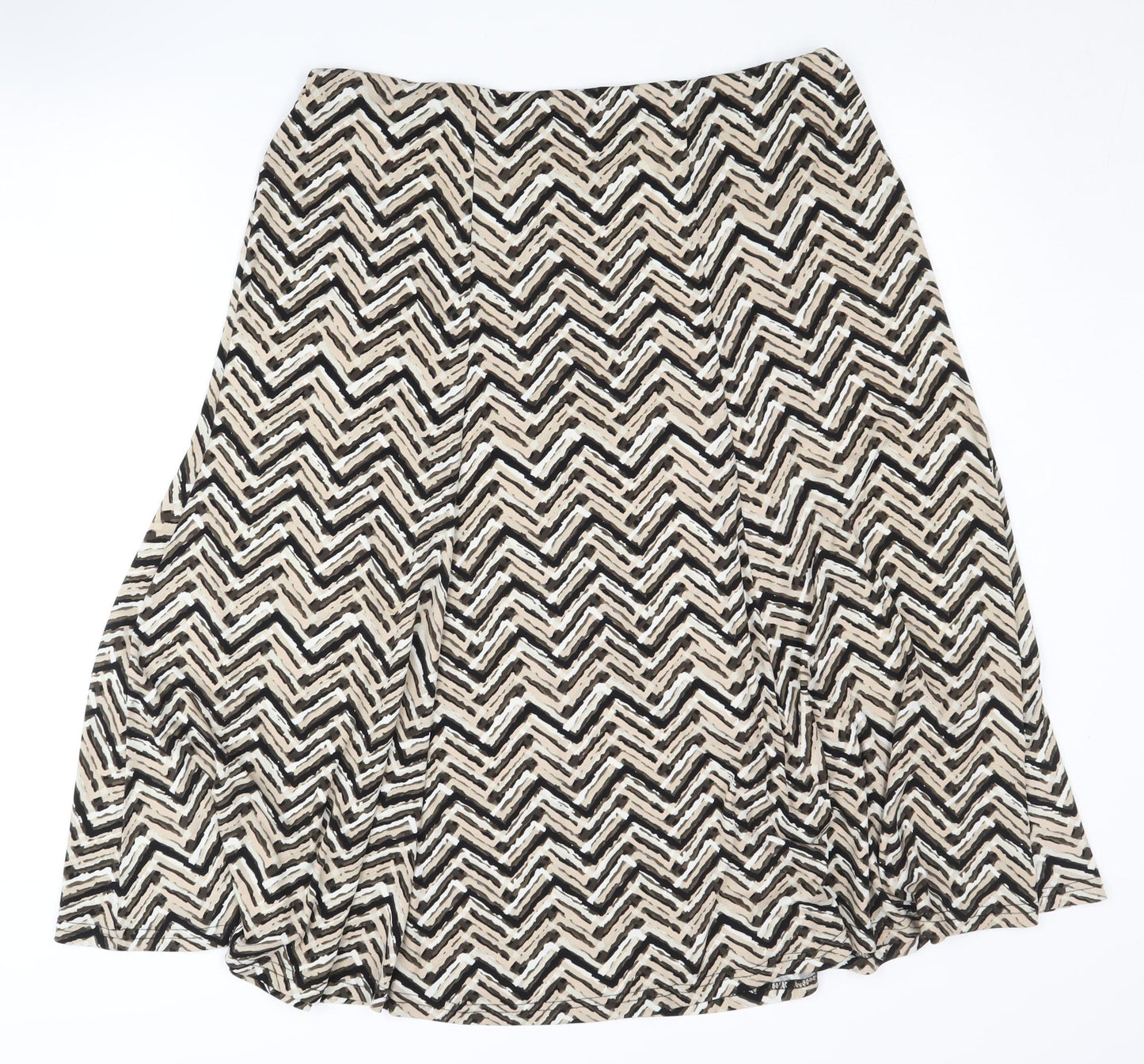 Bm Women's Black Geometric Skirt Size 16
