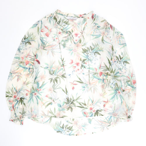 Marks and Spencer Women’s Floral Blouse, Size 12, V-Neck