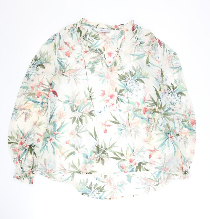 Marks and Spencer Women’s Floral Blouse, Size 12, V-Neck