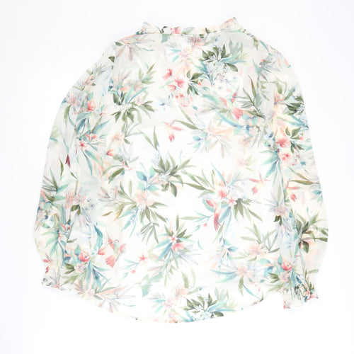 Marks and Spencer Women’s Floral Blouse, Size 12, V-Neck