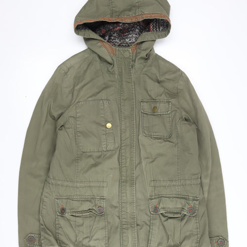 New Look Women's Green Parka Jacket Size 12