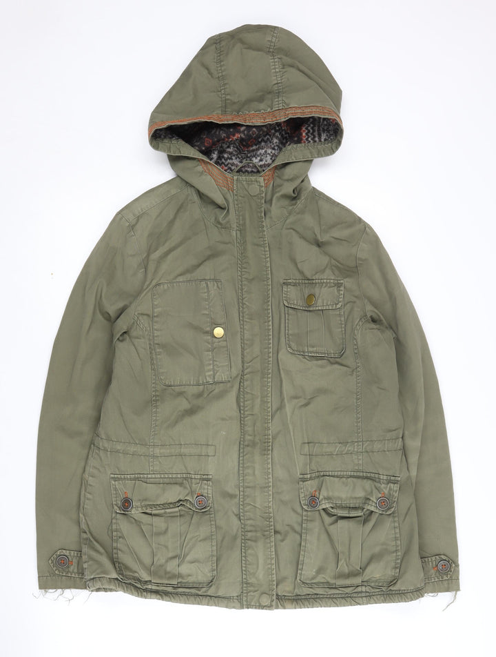 New Look Women's Green Parka Jacket Size 12