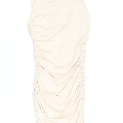 Oh Polly Women’s Ivory Bodycon Dress Size 4