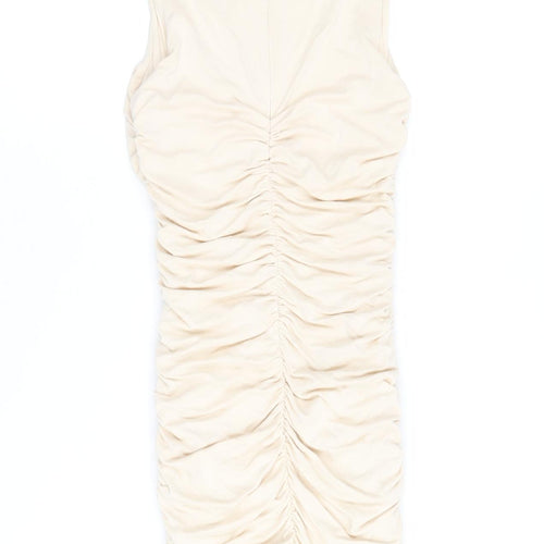 Oh Polly Women’s Ivory Bodycon Dress Size 4