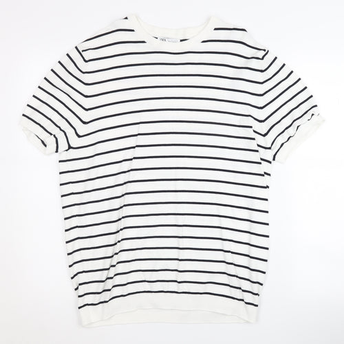 Zara Women's Striped Pullover Jumper Size 14