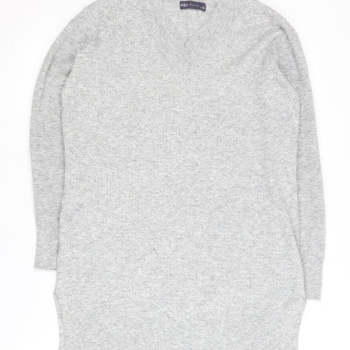 Marks and Spencer Women's Grey Pullover Jumper M