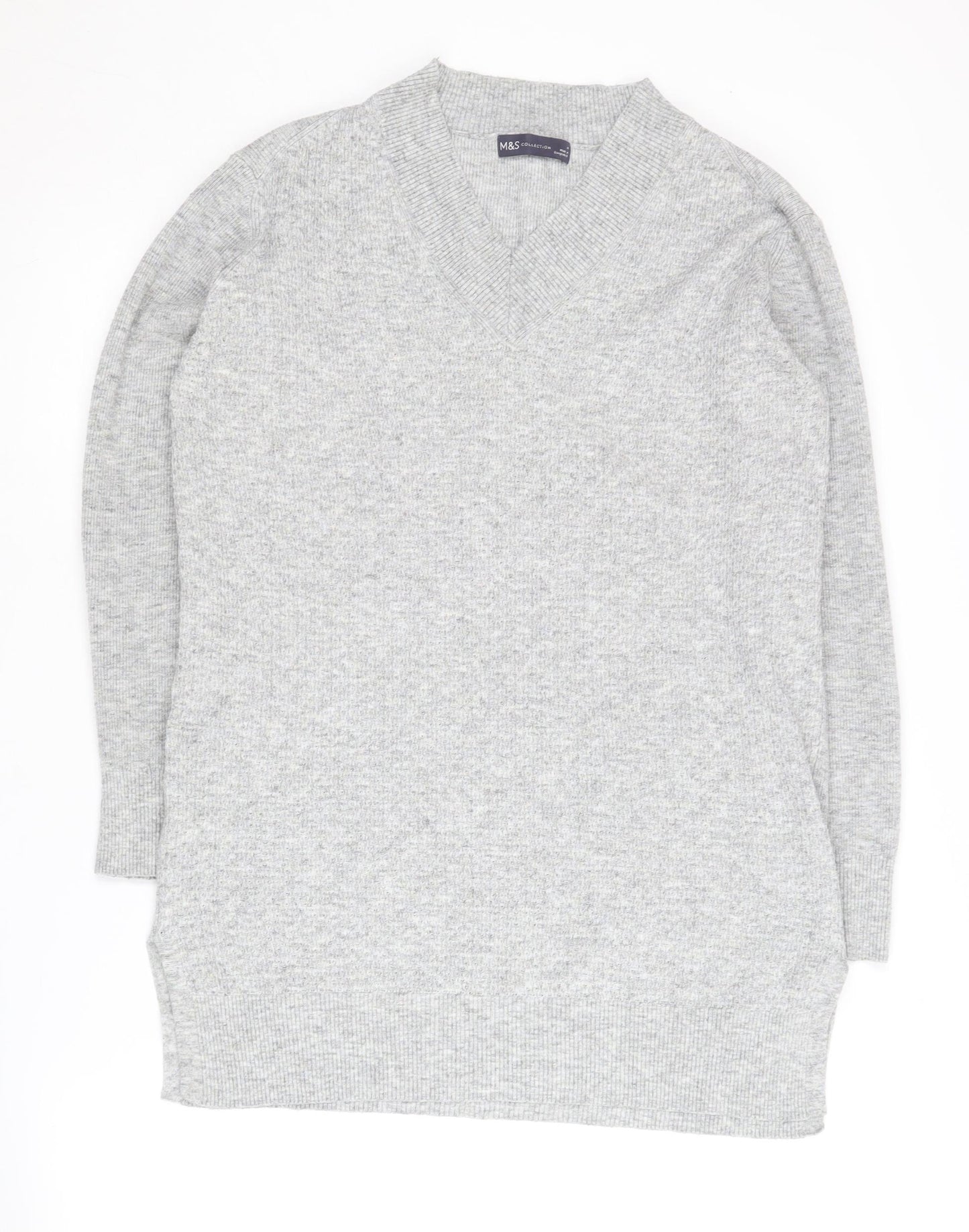Marks and Spencer Women's Grey Pullover Jumper M