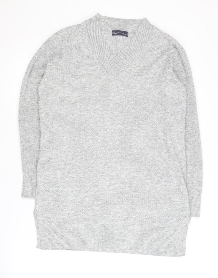 Marks and Spencer Women's Grey Pullover Jumper M