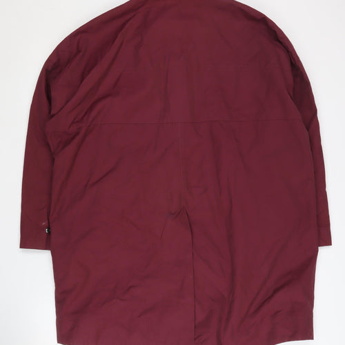 Kin Women's Long Red Coat, Size 14