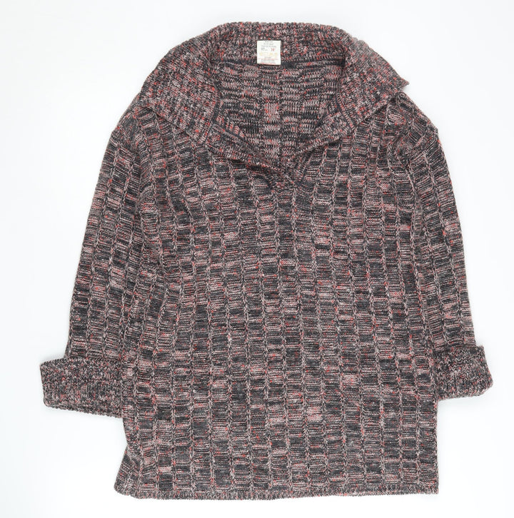 St Michael Women's Multi Collared Knit Jumper Size 16