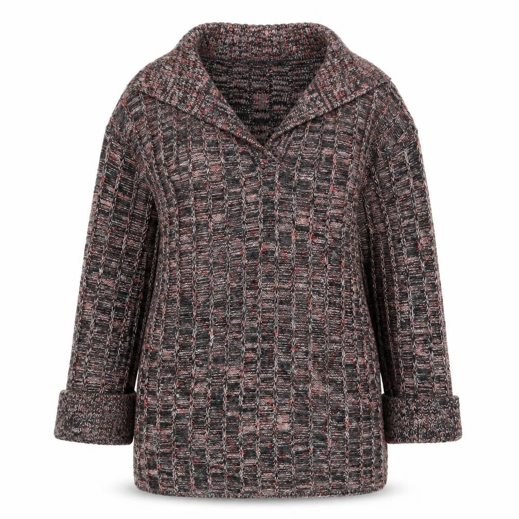 Front view of St Michael Women's Multi Collared Knit Jumper, size 16