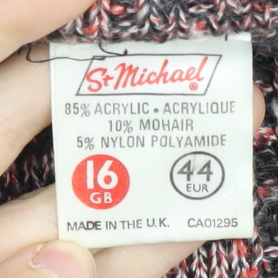 St Michael Women's Multi Collared Knit Jumper Size 16