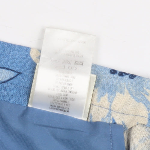 Eastex Women's Blue Floral A-Line Skirt Size 16