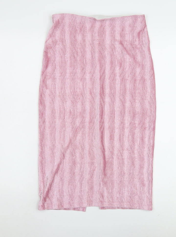 Urban Outfitters Women's Pink Midi Skirt, Size M