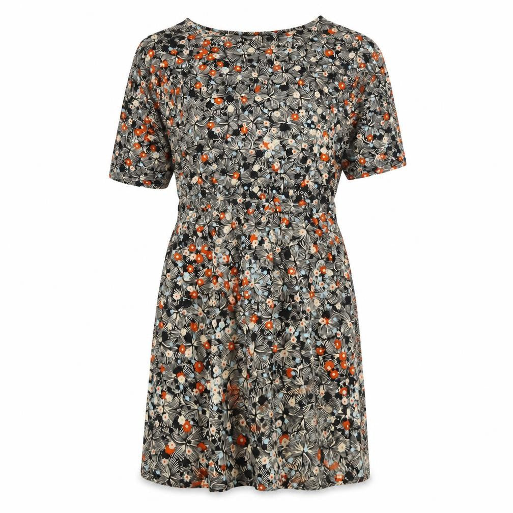Front view of South Women's Floral Multicoloured Short Dress, size 12