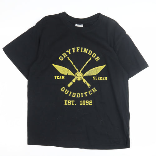 Uneek Men’s Black Gryffindor Harry Potter T-Shirt M