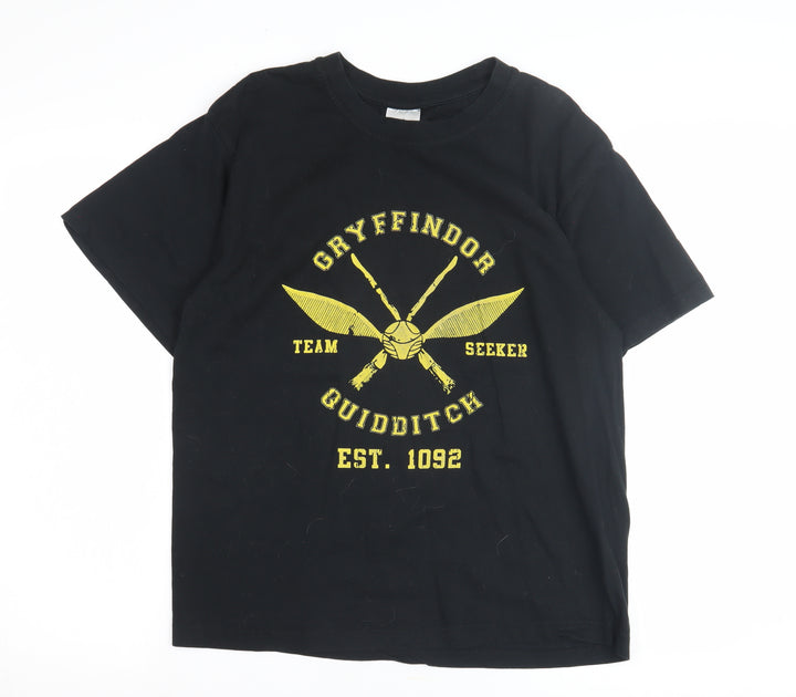 Uneek Men’s Black Gryffindor Harry Potter T-Shirt M