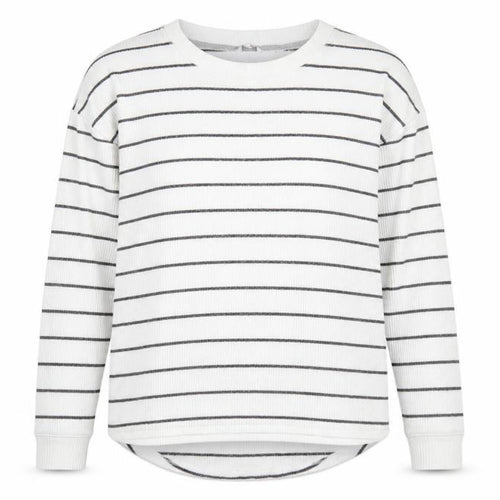Fat Face Women’s White Striped Long Sleeve T-Shirt
