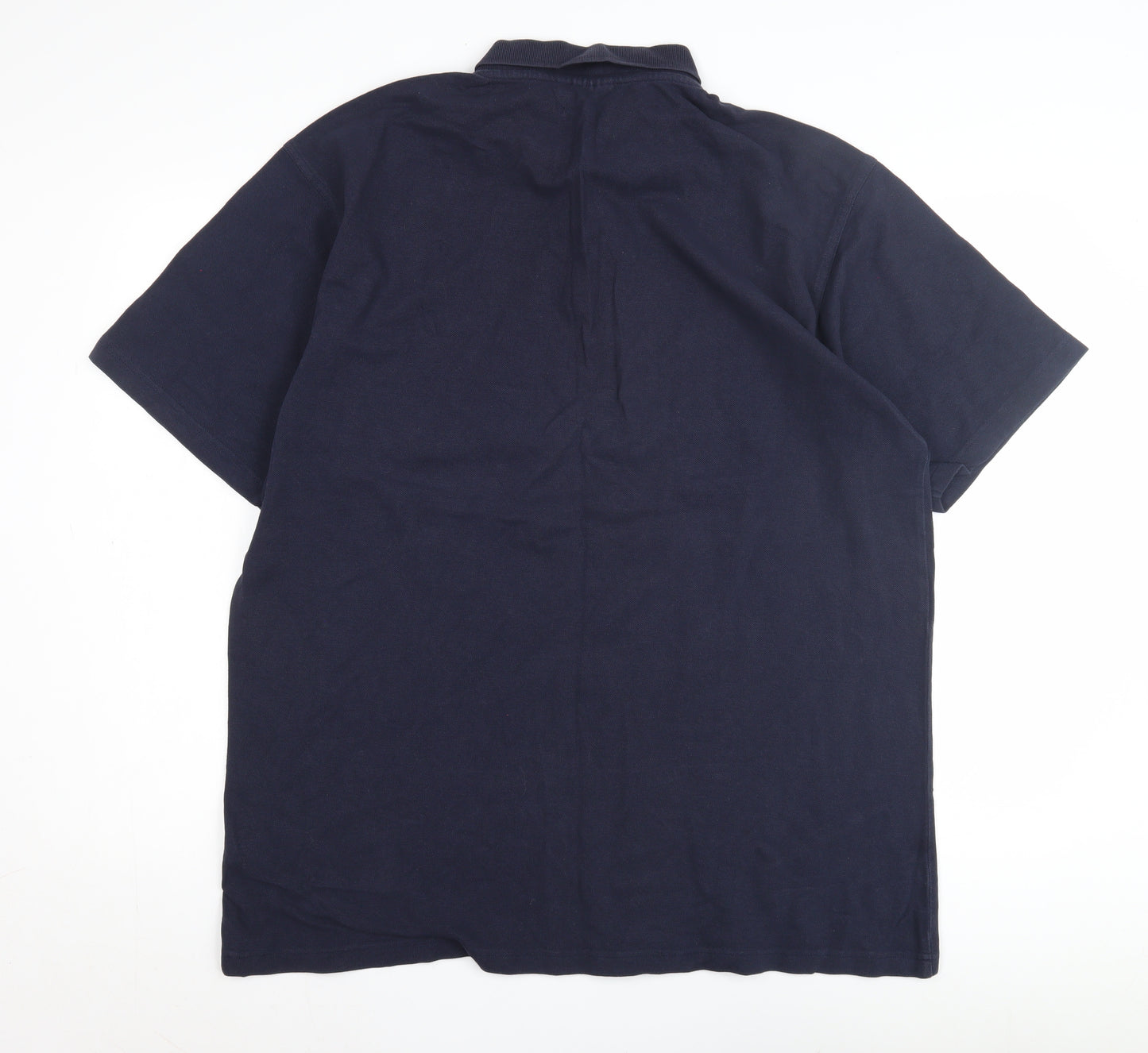 Diadora Men's Blue Polo Shirt 2XL Solid Casual